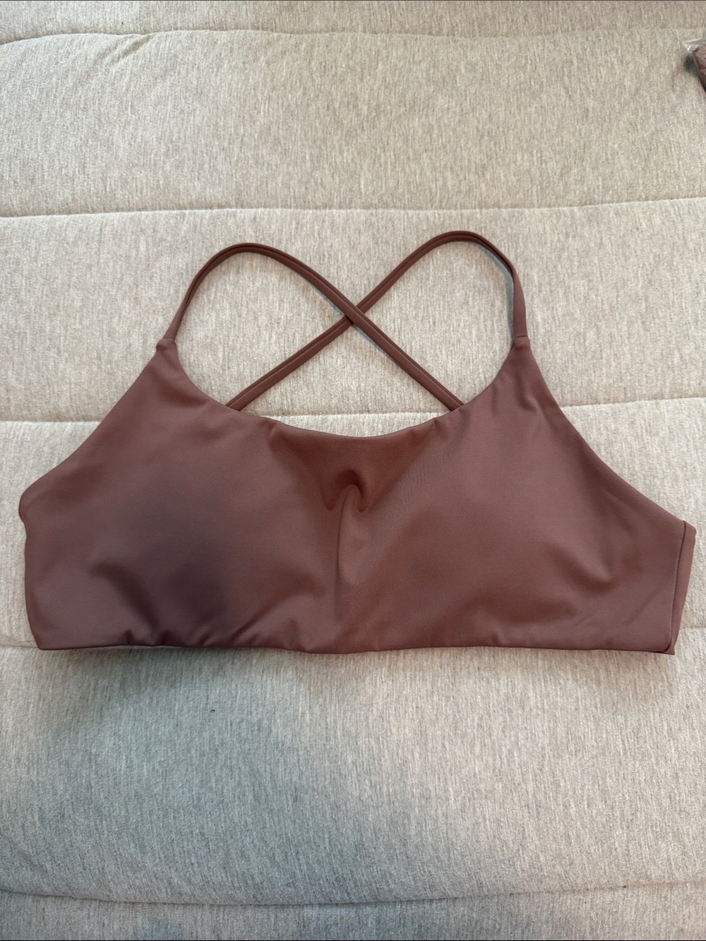 Everyday Crossback Bralette in Chocolate Brown